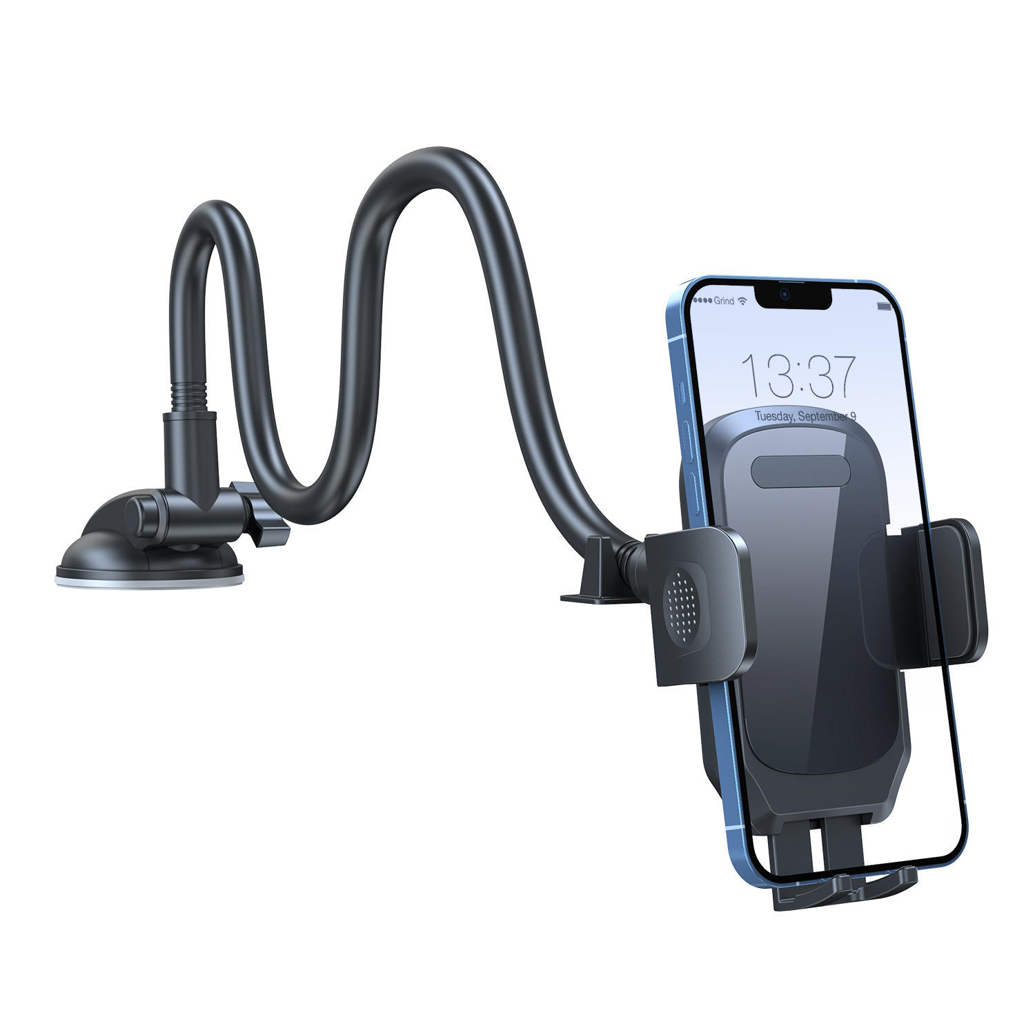 KK KK2025072802 Universal Suction Cup Car Phone Holder - Dashboard Windshield Mount