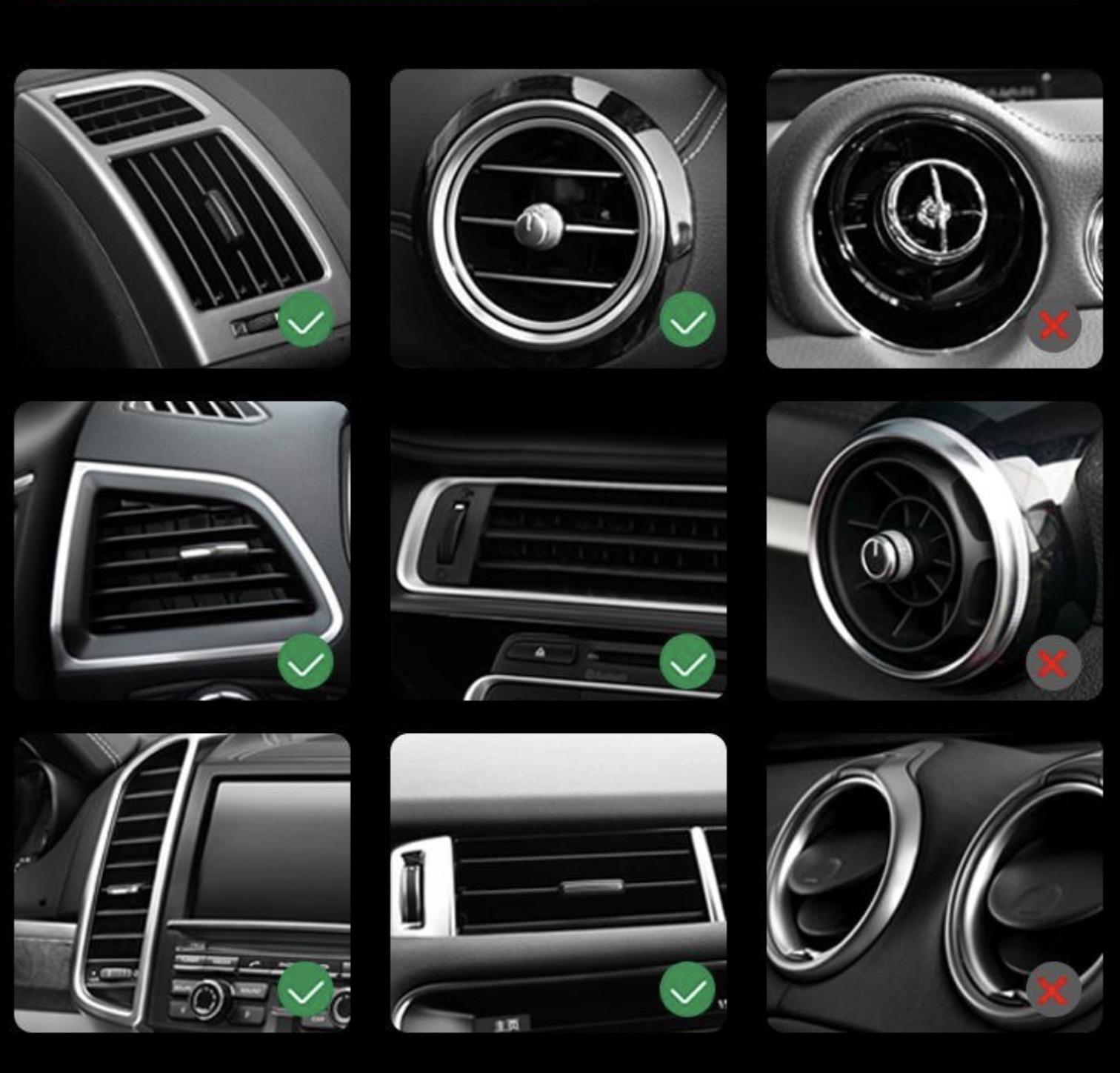 KK 360° Rotation Car Phone Holder Air Vent Hook (Model: KK2025080602) - Universal Navigation Bracket